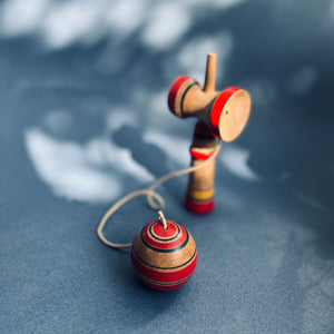 Vintage wooden catch game