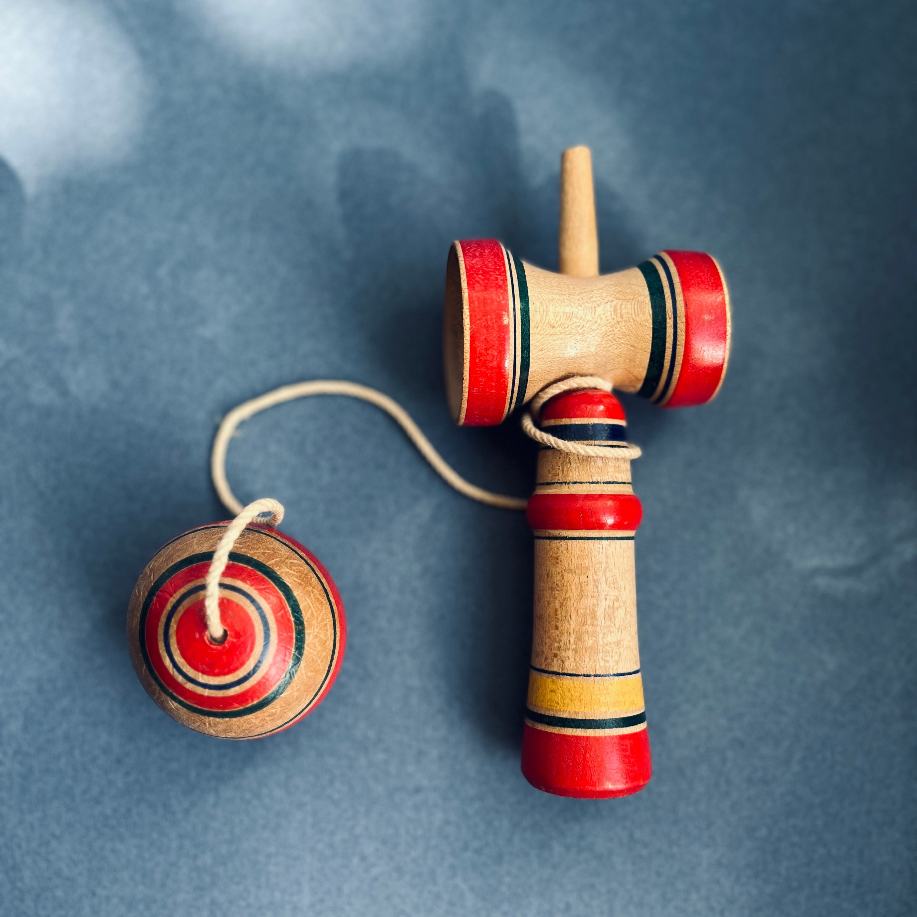 Vintage wooden catch game