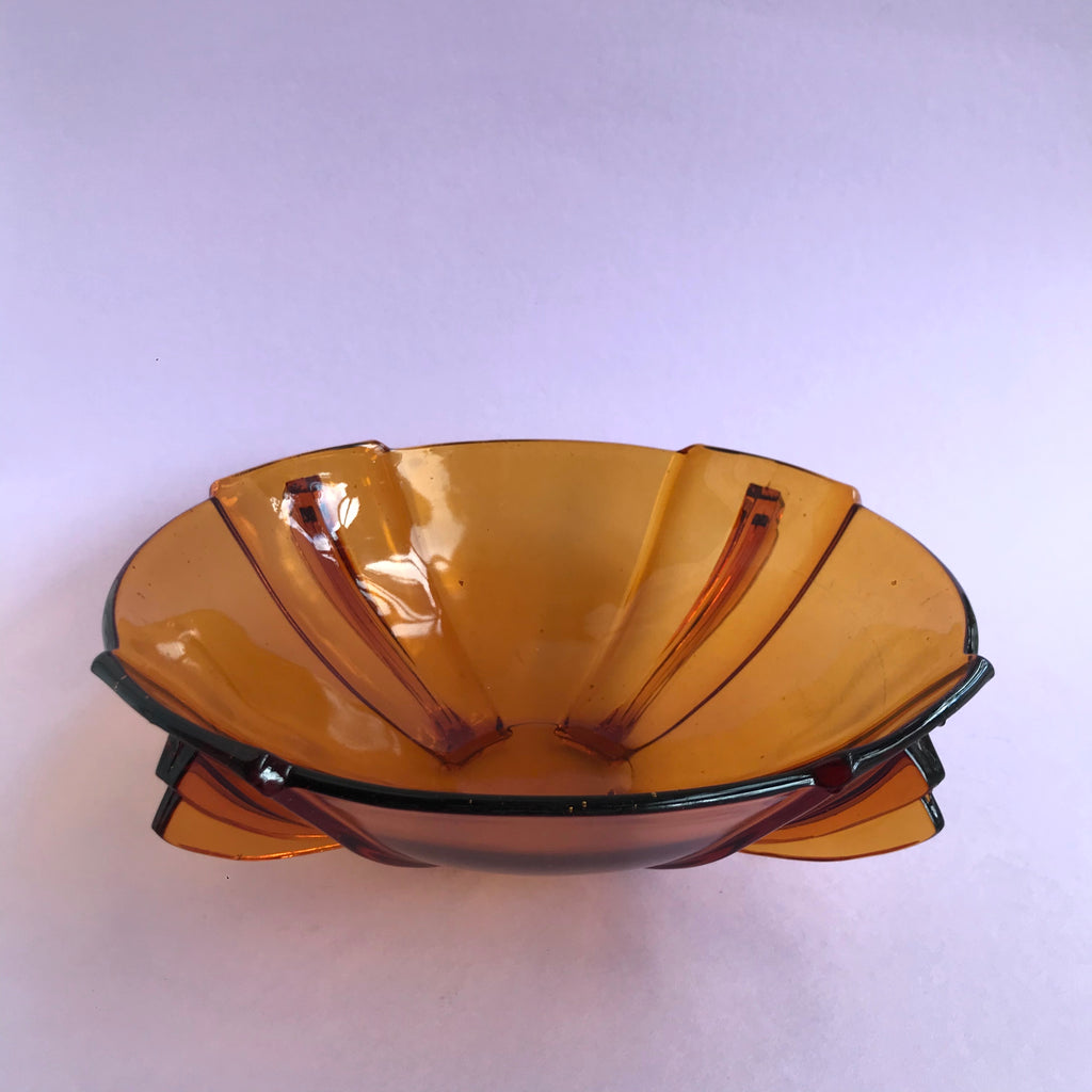 Vintage glass bowl Bauhaus