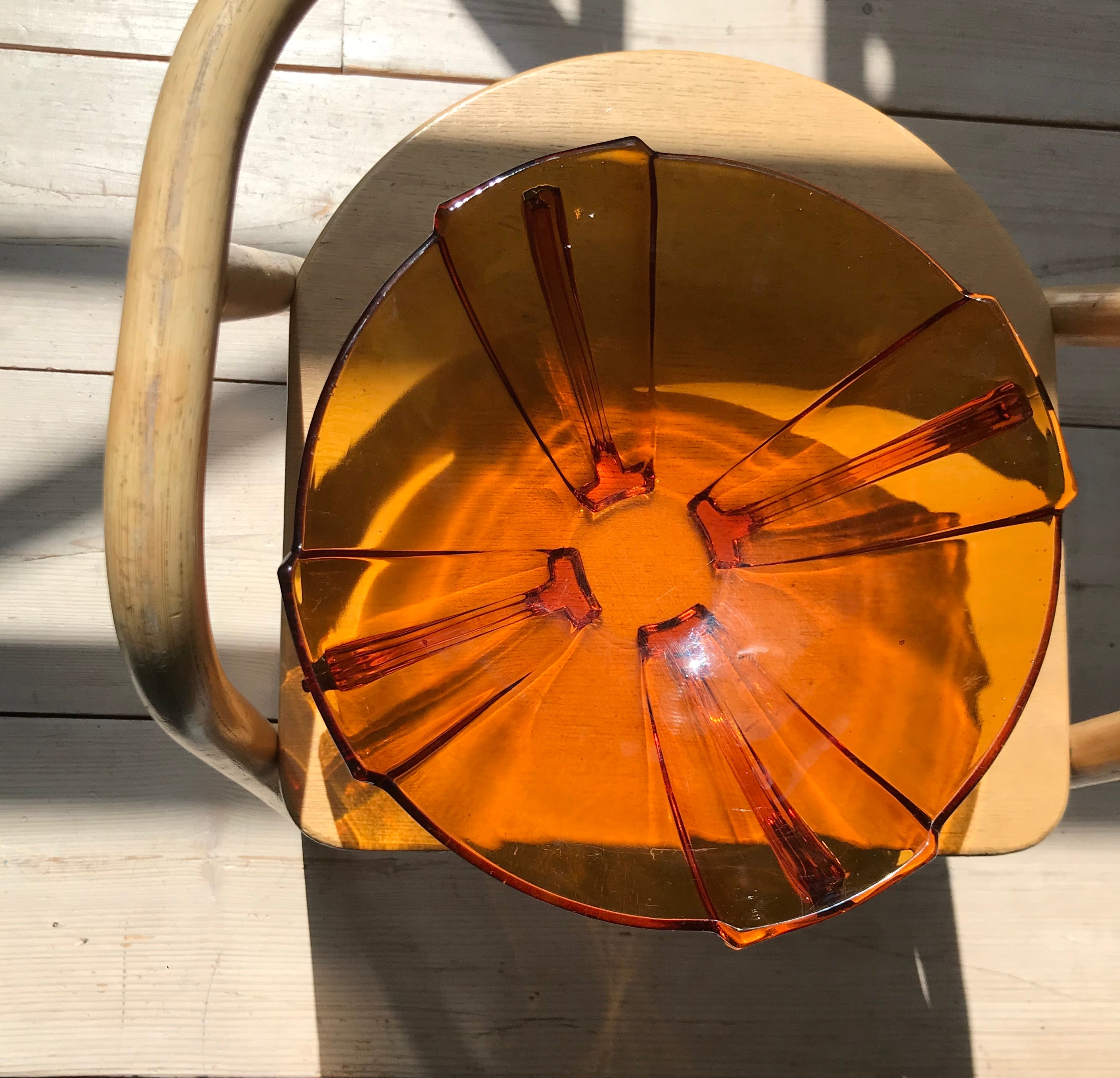 Vintage glass bowl Bauhaus