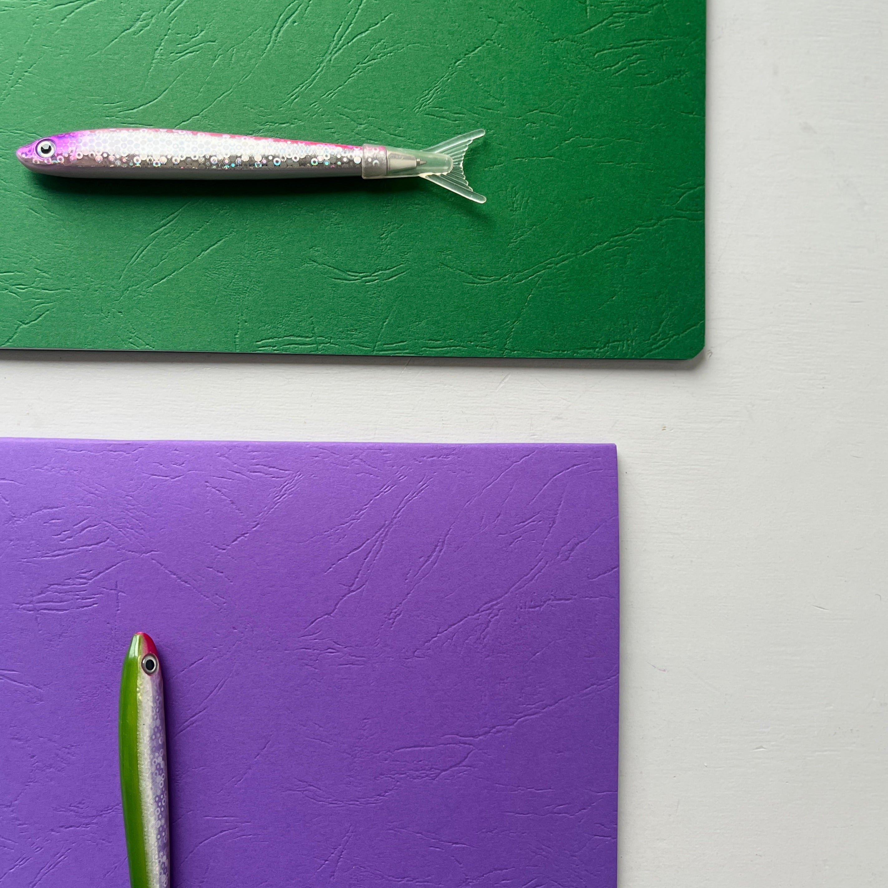 Waldorf drawingbooks green - purple