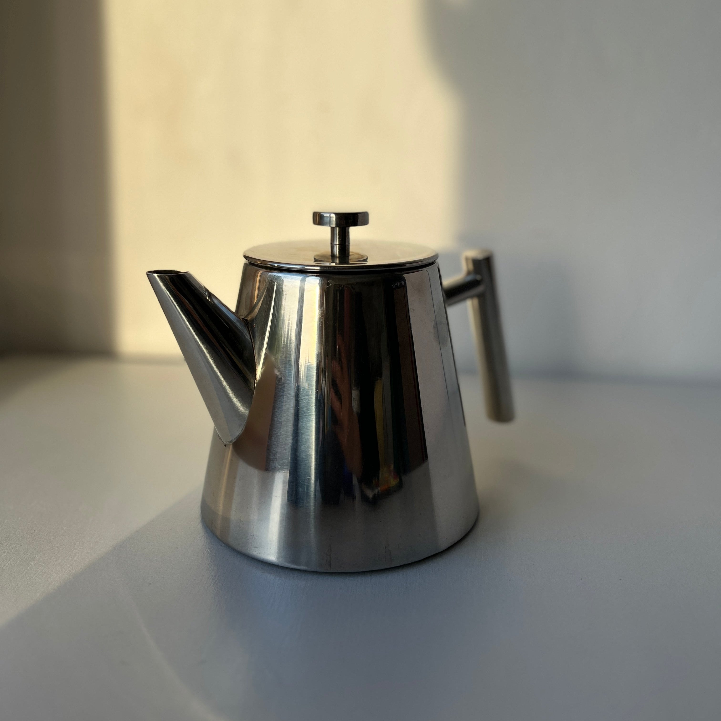 Stainless steel teapot vintage