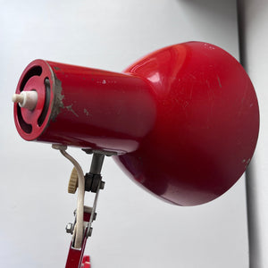 Red vintage architect desk light