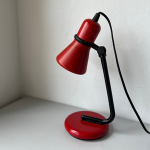 Little red vintage desk lamp