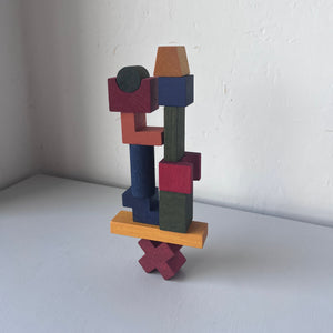 Wooden stacking tower