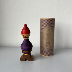 Wooden stacking toy red + purple