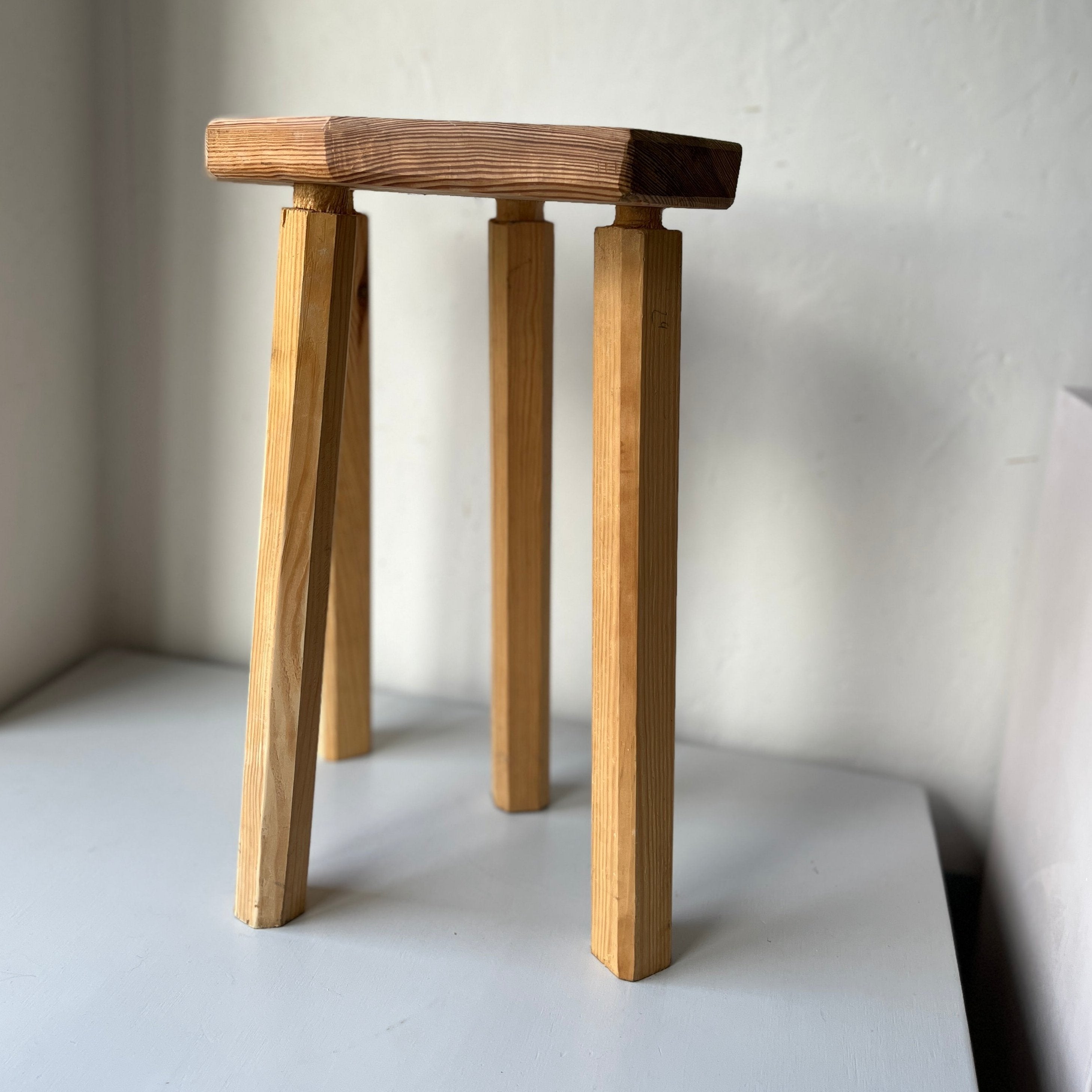 Wooden handmade stool