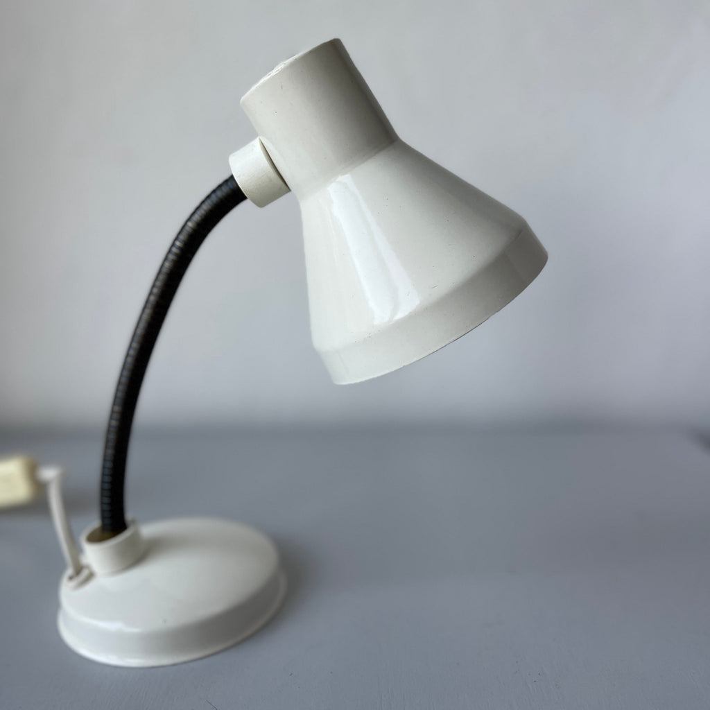 White vintage desk light