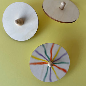 Set of 3 DIY spinnig tops