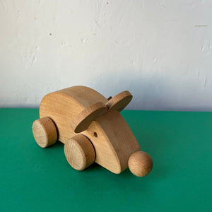 Wooden vintage play mouse