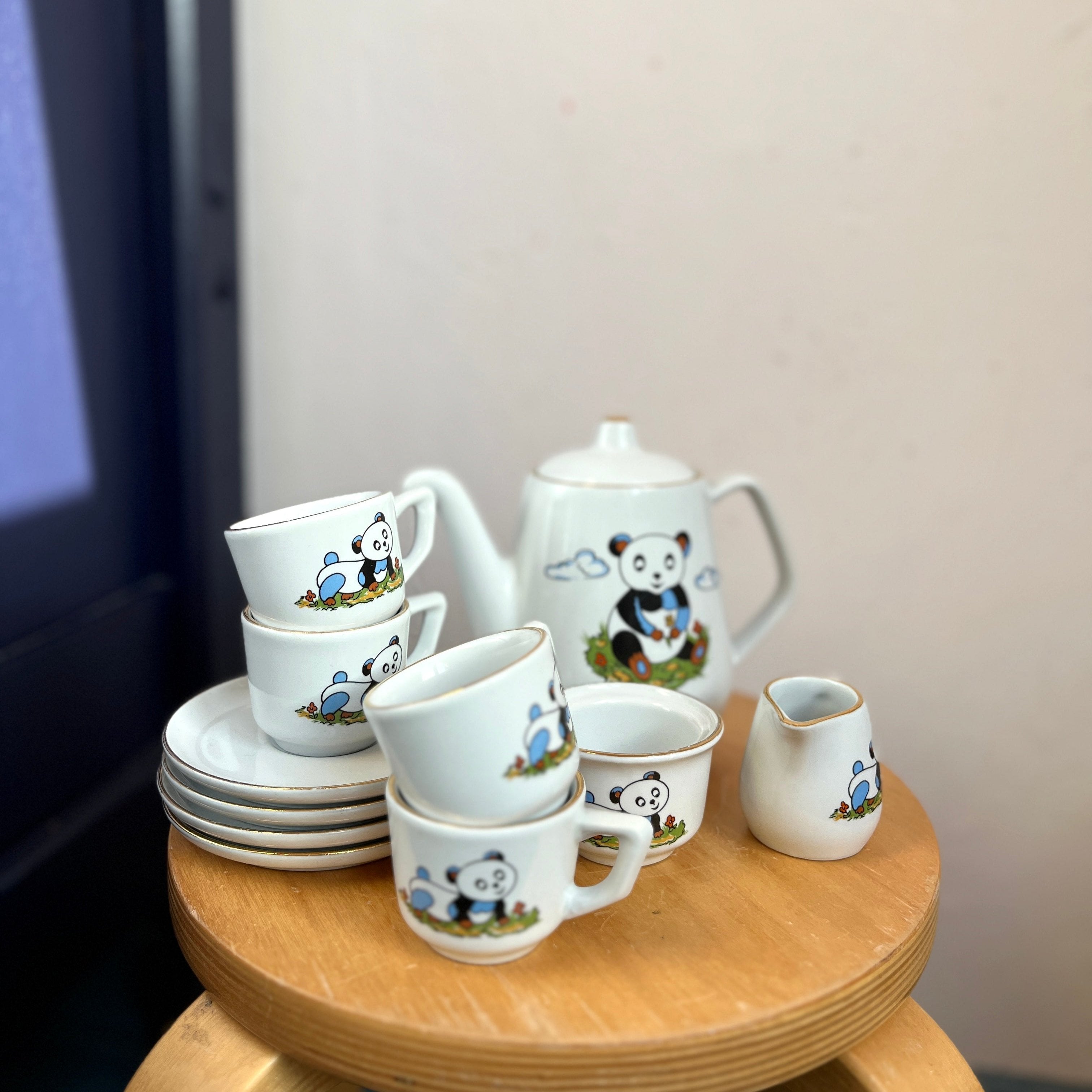 Little ceramic play tea set