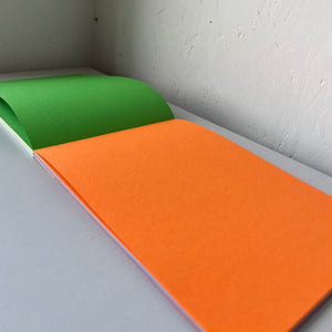 Block coloured A5 paper