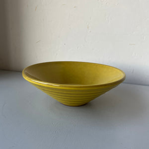 Vintage yellow terracotta bowl