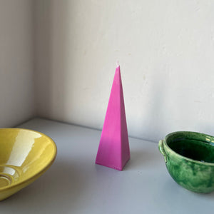 Piramide candle - Candy pink