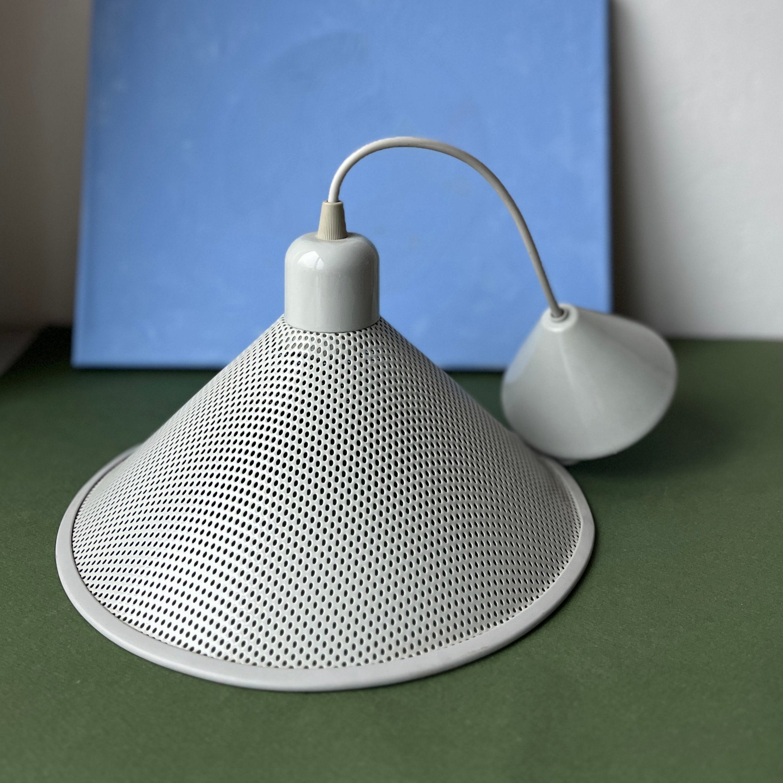 Lampshade grey mesh