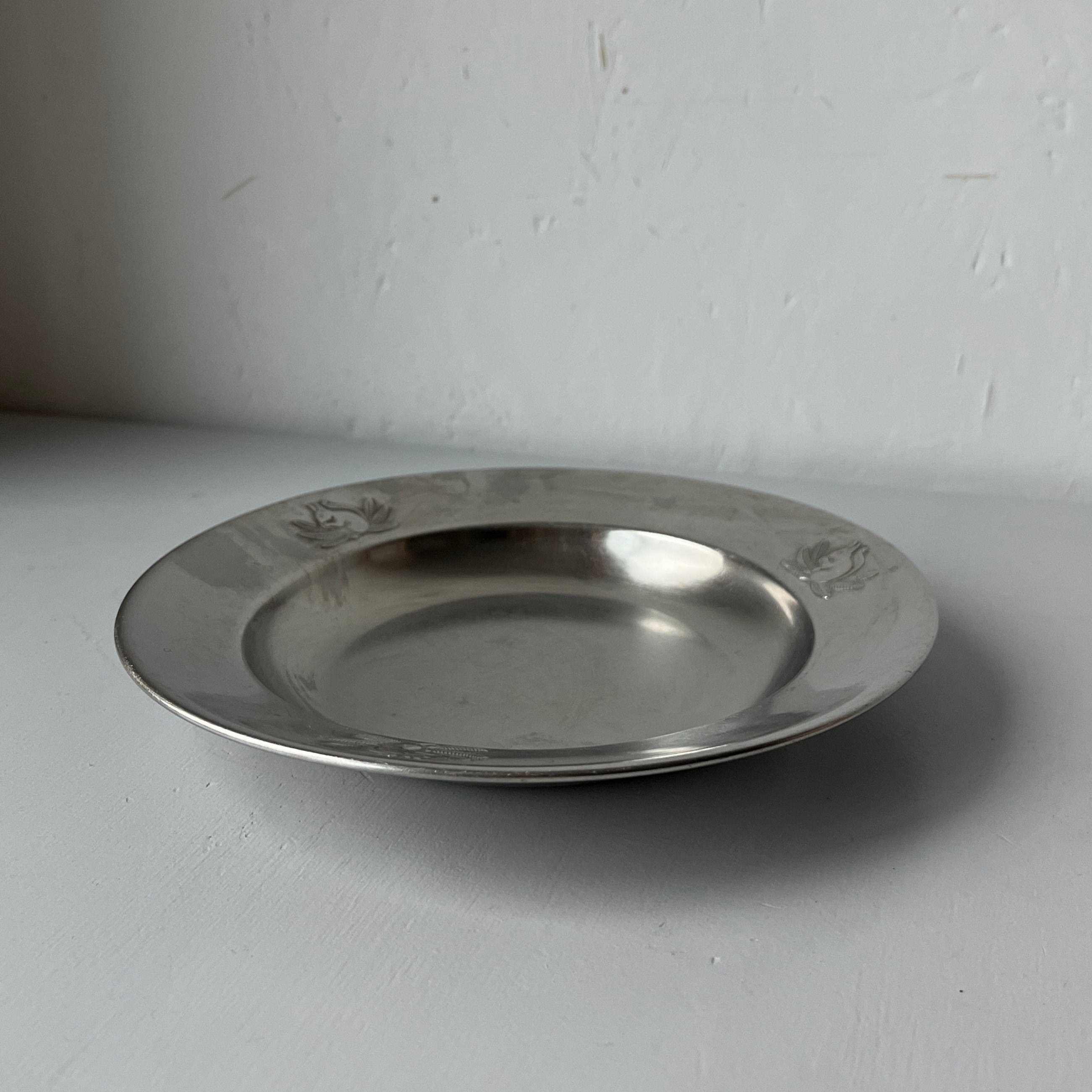 Stainless steel kids diner plate