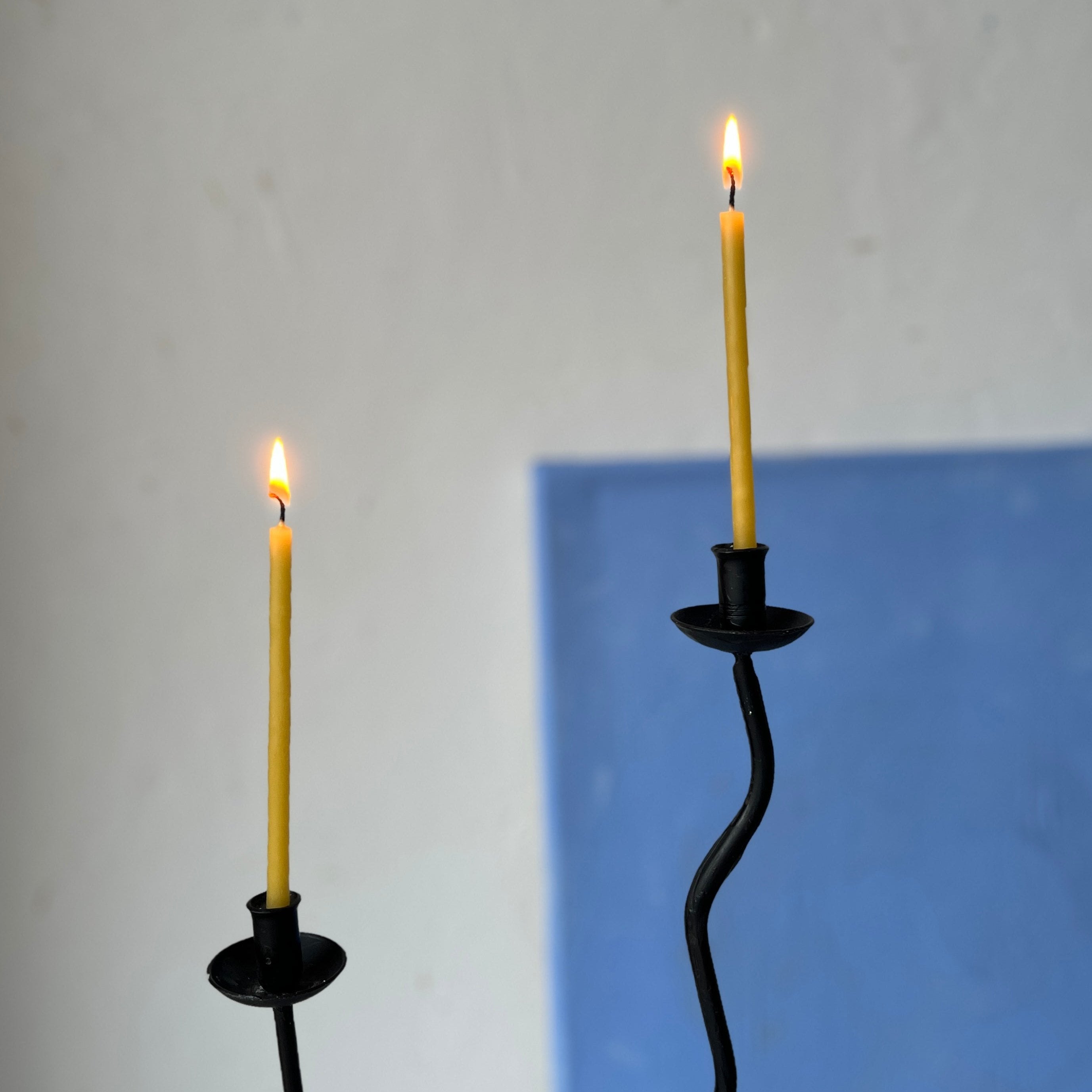 Black vintage candle holder