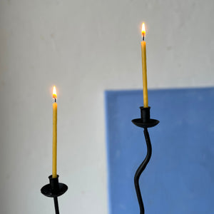 Black vintage candle holder