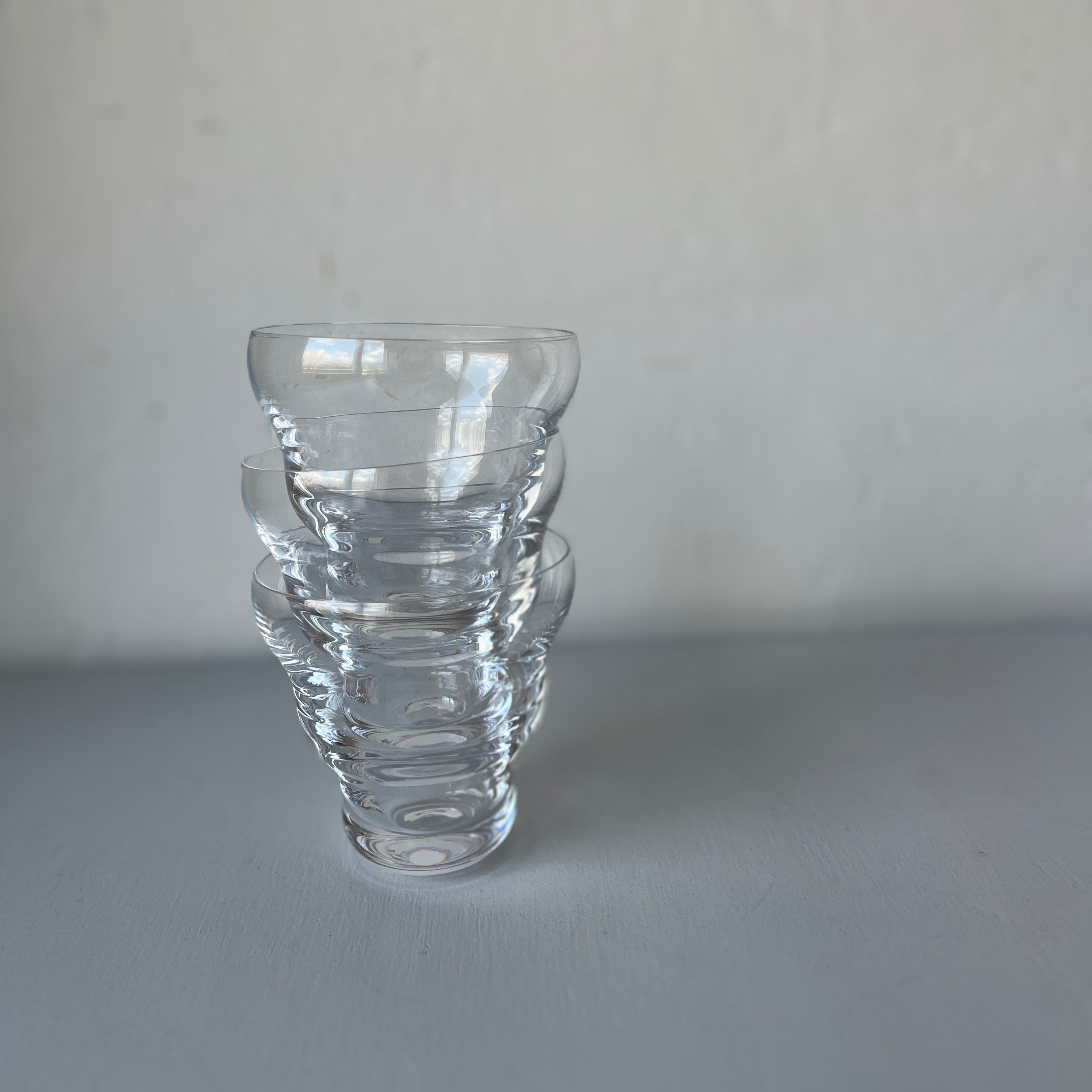 Set of 3 bulb glasses