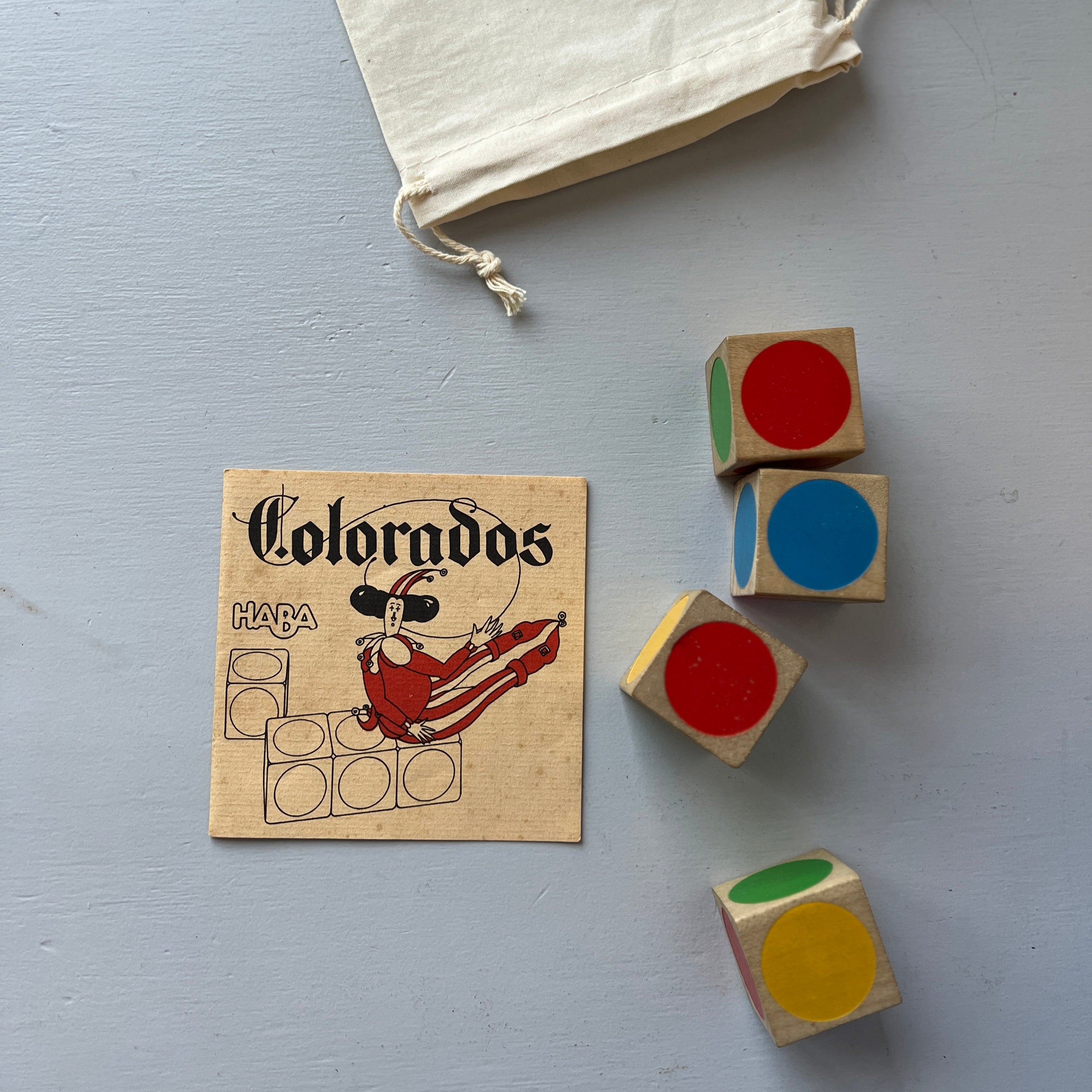 Wooden vintage cubes game