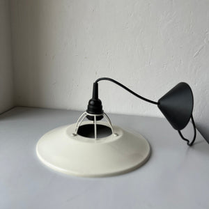 Light grey vintage lampshade