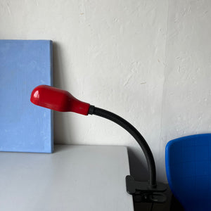 Vintage red squeeze lamp