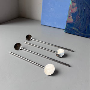 Set of 4 stainless steel spoons