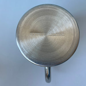 Set of two vintage stainless steal mugs