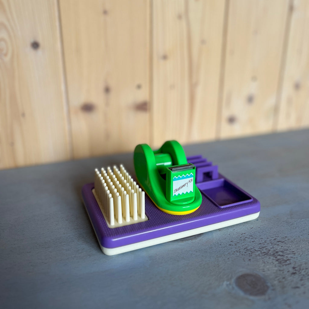 Vintage desk organiser lila