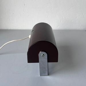 Vintage chocolate brown wall lamp