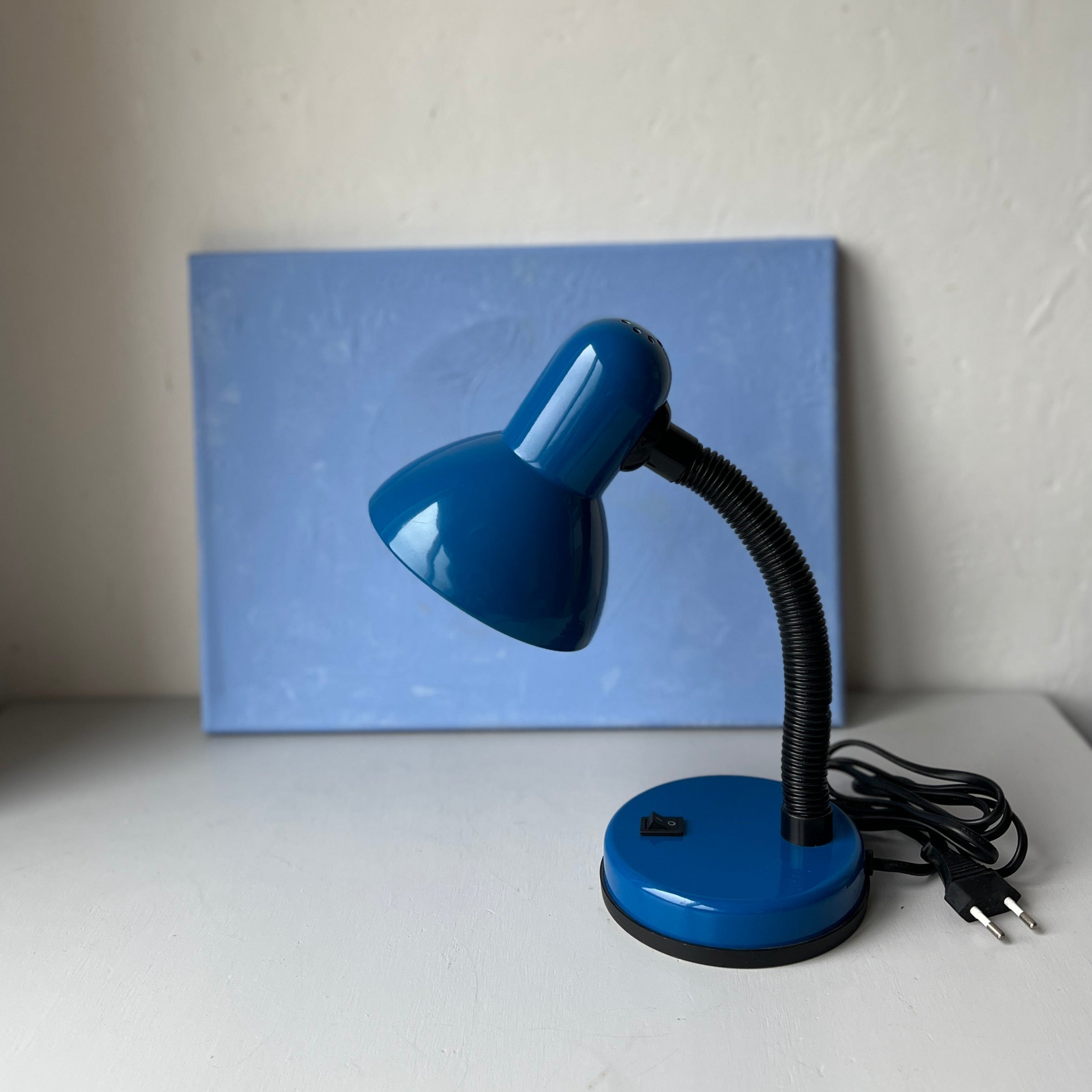 Blue desk light