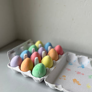 Colouring chalk eggs 12 pieces