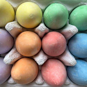 Colouring chalk eggs 12 pieces
