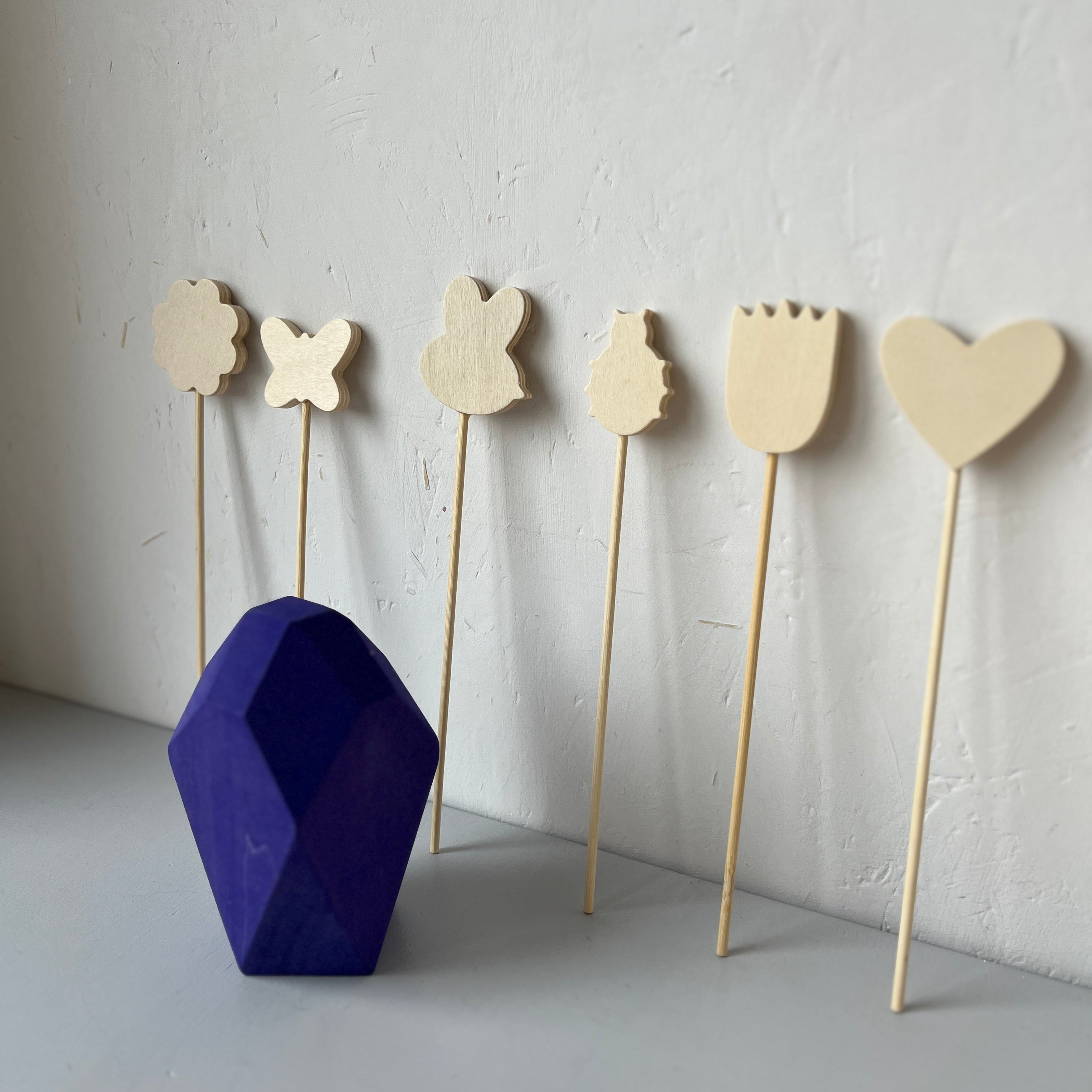 Wooden garden plant lables set