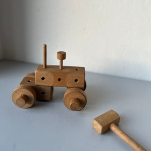 Vintage wooden building set
