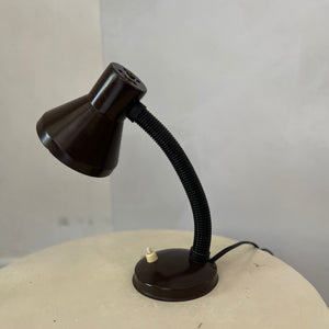 Brown vintage desk light
