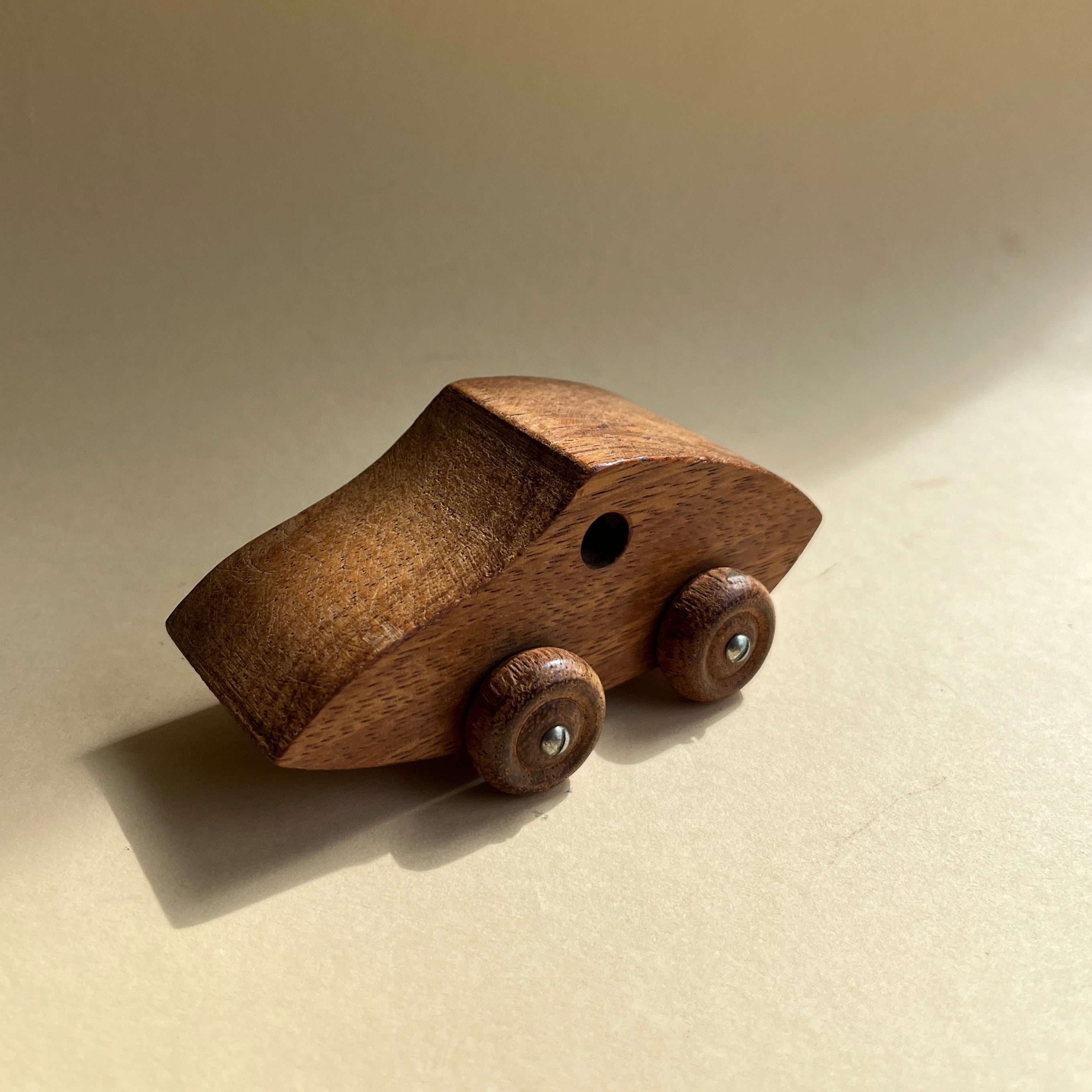 Handmade wooden cars
