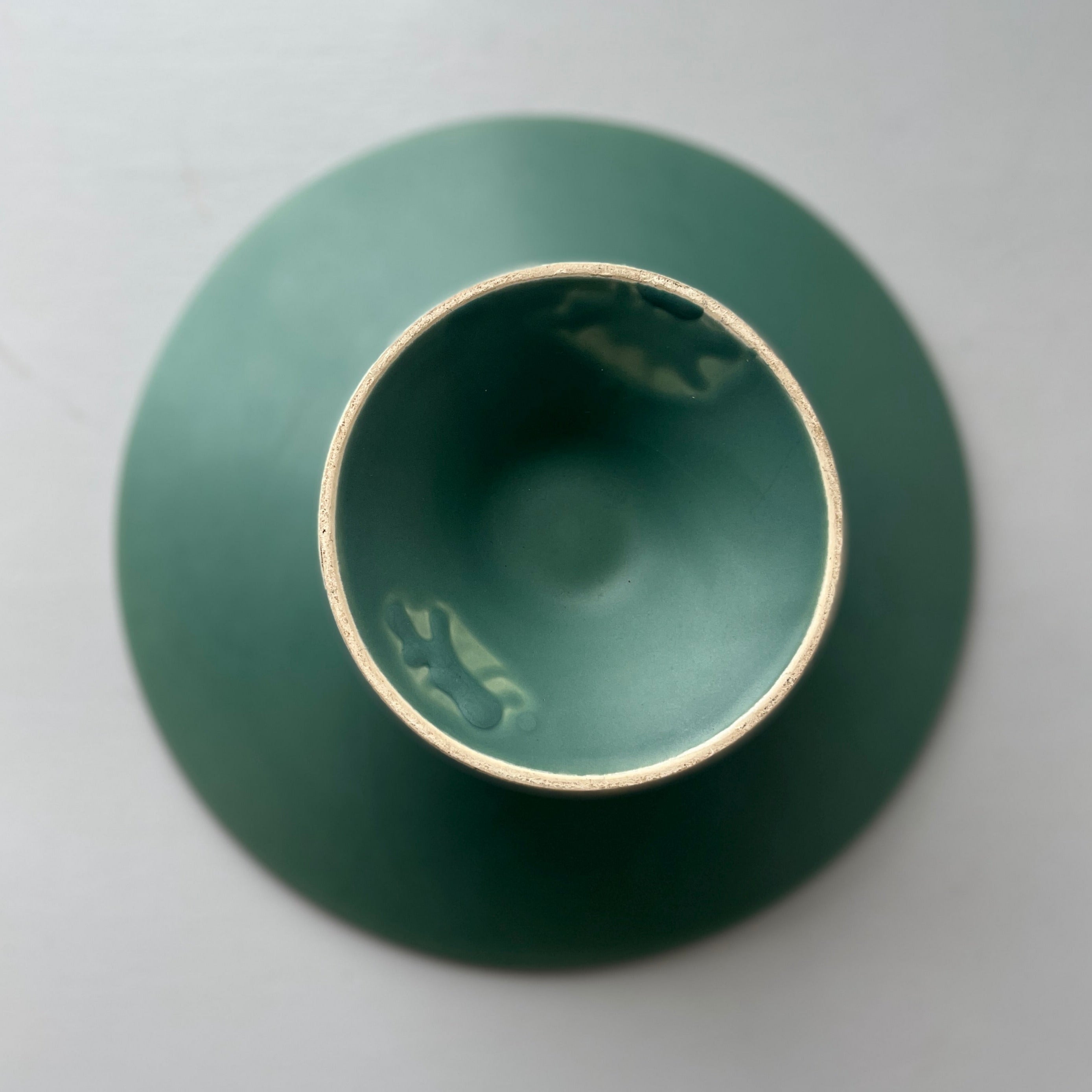 Green fruit ceramic stand