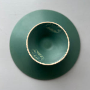 Green fruit ceramic stand