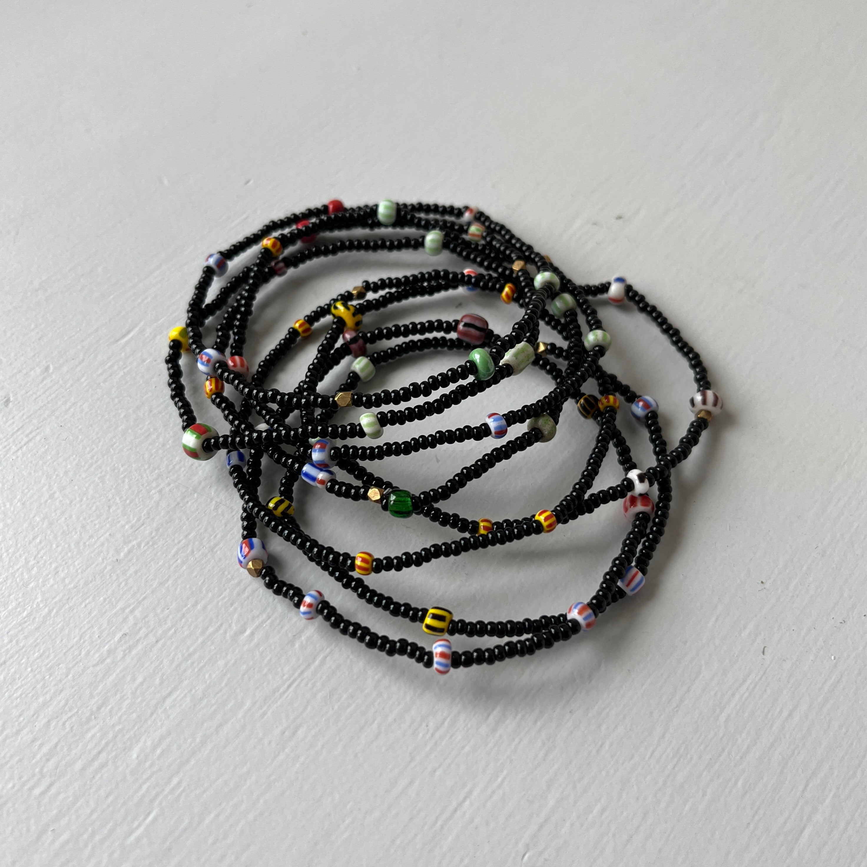 Beaded Masai bracelet Black