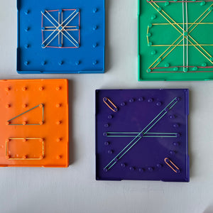 Geoboard dubble sided 6 colours