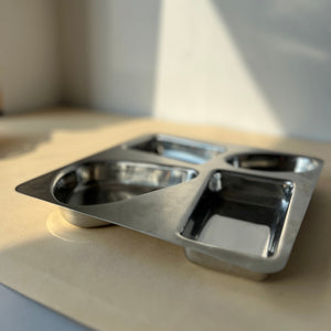 Stainless steel serving tray / art