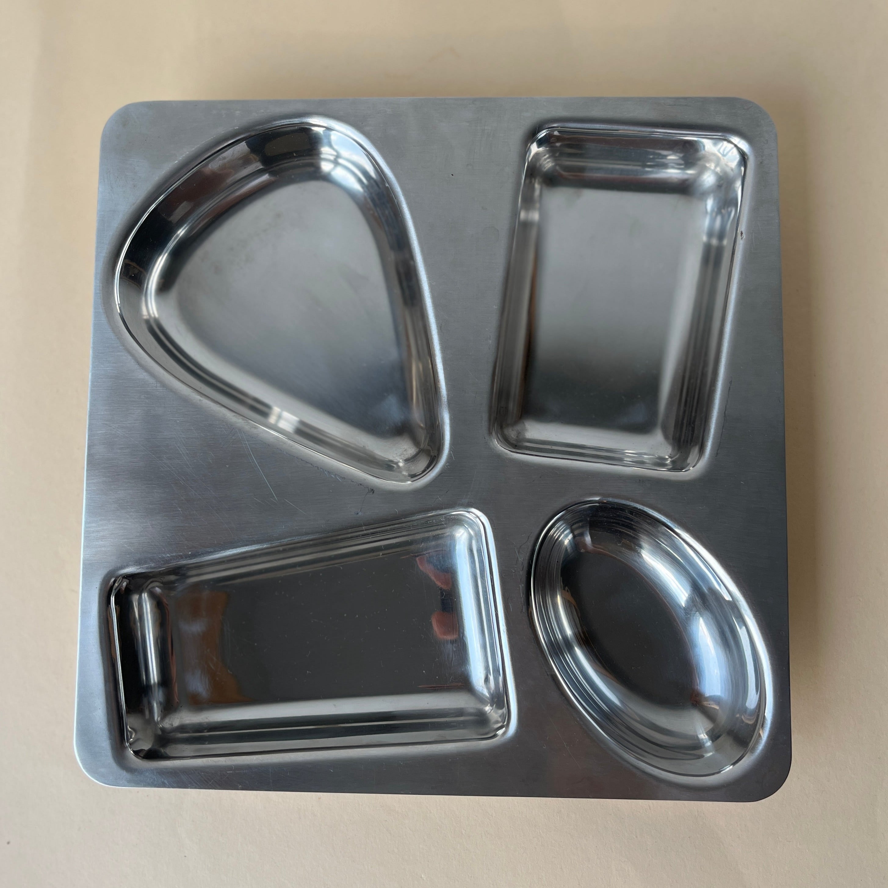 Stainless steel serving tray / art