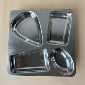 Stainless steel serving tray / art