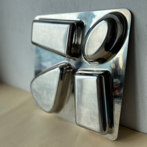 Stainless steel serving tray / art