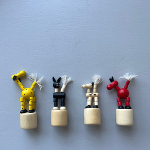 Wooden push animals