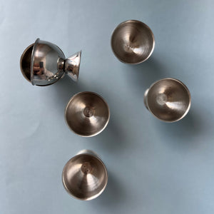 Stainless steel egg cups set of 6