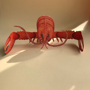 Pop-Up paper Lobster card