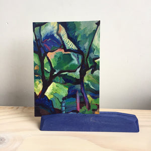 Postcard holder wood - 5 colours