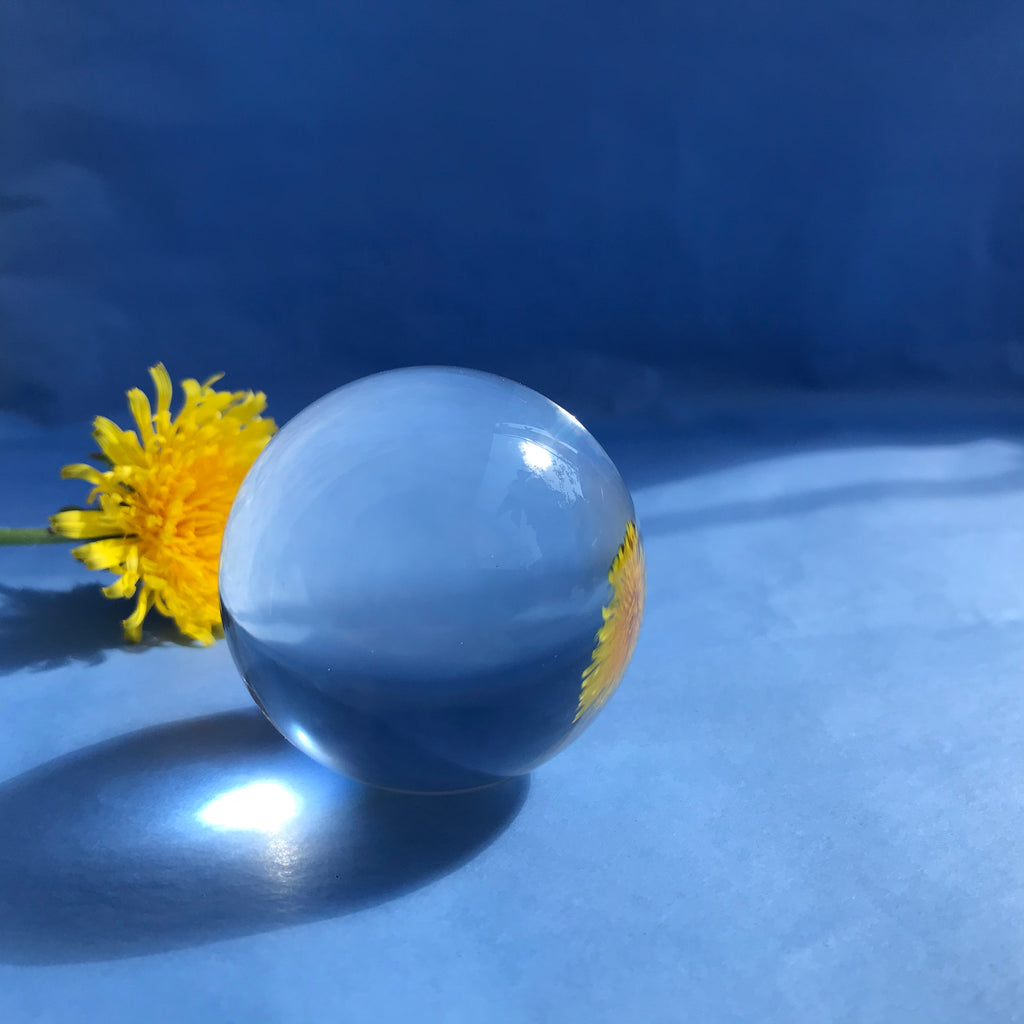 Big glass prisma ball